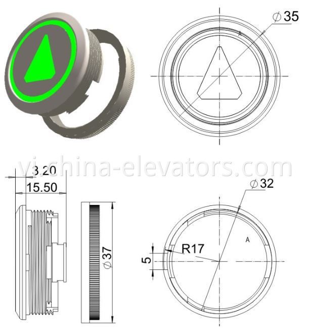 KONE Push Buttons KDS50